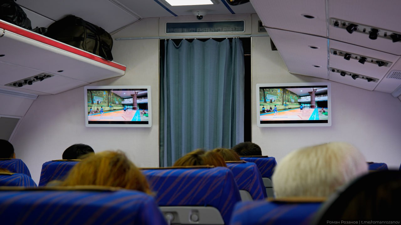 интерьер самолёта