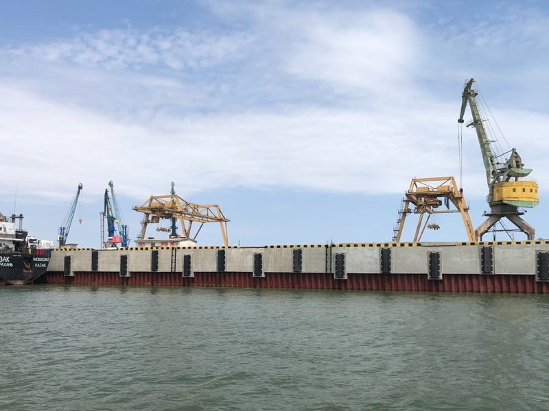 Отремонтированный причал&nbsp;автомобильно-паромной переправы