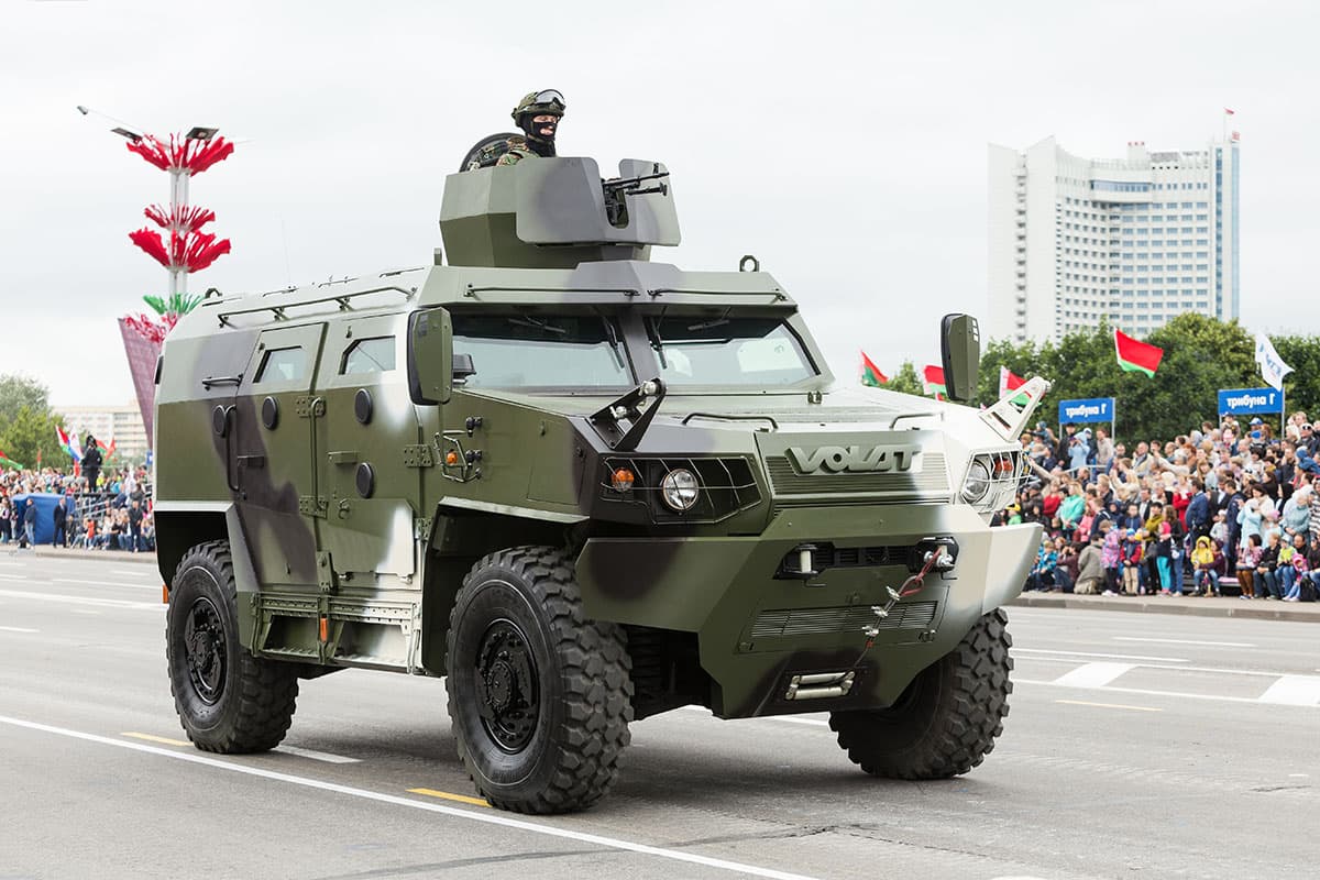 Volat V1 на параде по случаю Дня независимости Белоруссии при участии ЗВО