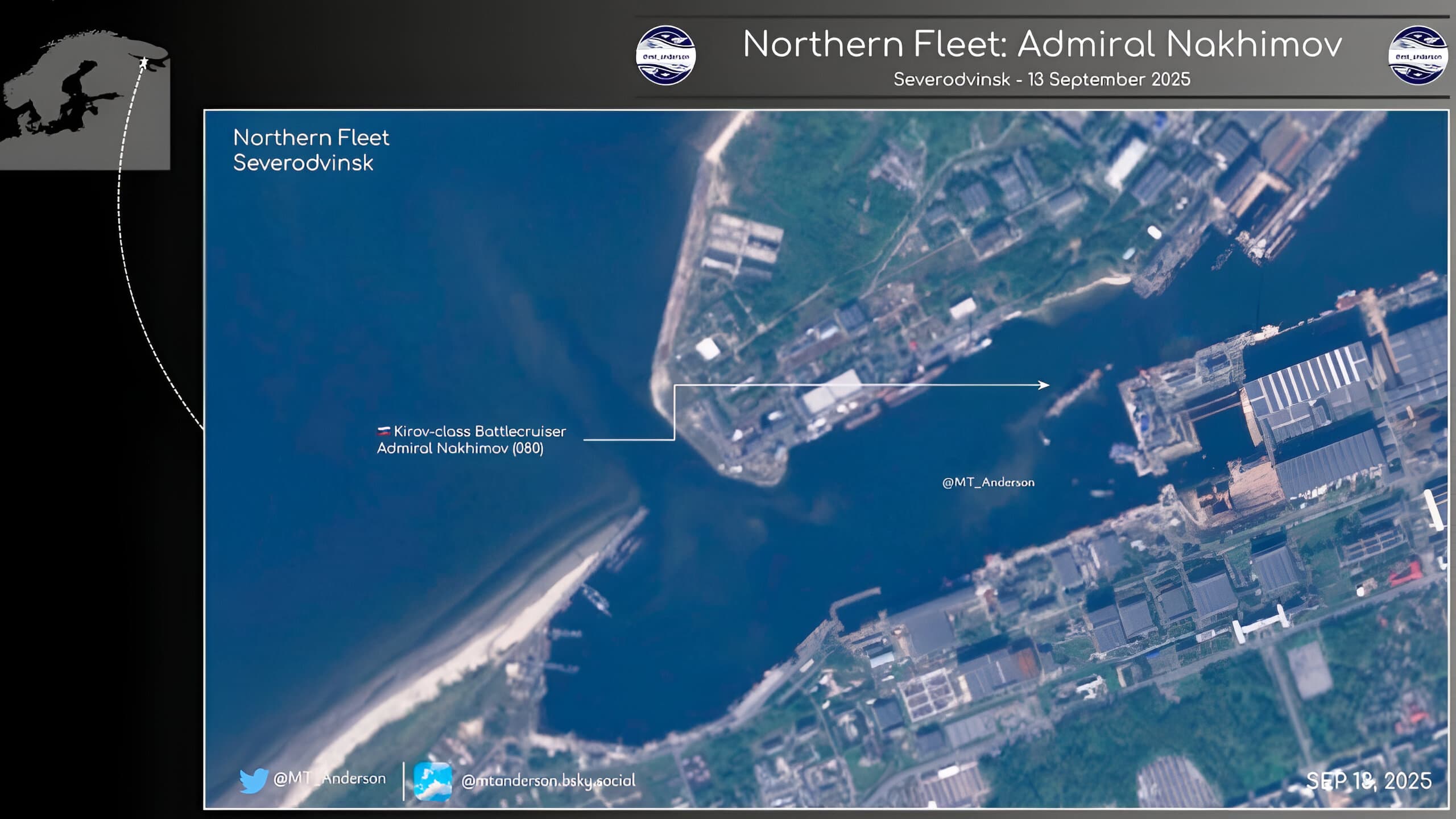 ТАРК&nbsp;«Адмирал Нахимов» вернулся в Северодвинск