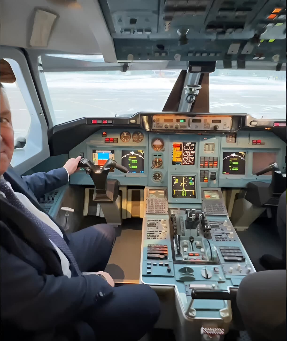 Кабина&nbsp;пилотов Ту-214