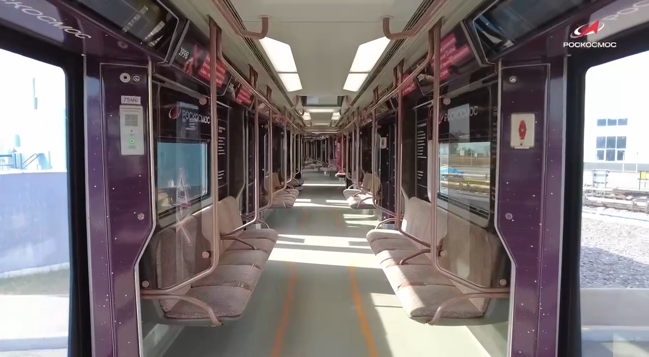 Interior of the new Roscosmos train