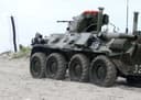 El BTR-82A fue utilizado en ejercicios de la infantería de marina de la Flota del Báltico