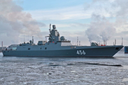 Фрегат «Адмирал Головко» проекта 22350 произвёл пуск ЗРК «Полимент-Редут», уничтожив крылатую ракету РМ-24     