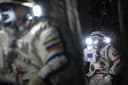 Roscosmos Cosmonauts Train for Spacewalks in New Orlan-MKS No. 7 Spacesuits