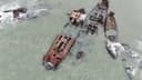 Se reanuda el levantamiento de barcos hundidos en la bahía de Lososéi en Sajalín tras la congelación