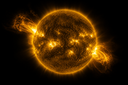 A series of powerful explosions occurred on the Sun: huge masses of plasma ejected into space