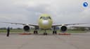 "Yakovlev" mostró un video de la prueba del PD-14 en el MS-21-310 de producción sin cielo
