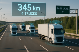 Минтранс и АО «ГЛОНАСС» запустили онлайн-счетчик пробега беспилотных грузовиков