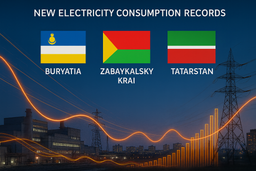 Энергосистемы Бурятии, Татарстана, Забайкалья и Хабаровского края обновили рекорды потребления электроэнергии