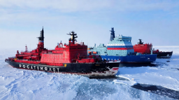 Nuclear Icebreaker Sibir Completes Convoy of Container Ship Norilskiy Nickel to Pevek