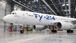 Первый за три года Ту-214 покрасили за границей