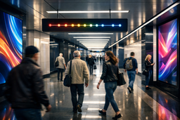 Интерактивные цифровые табло появились в метро Москвы