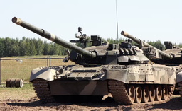 T-90C and Abrams unexpectedly drove in the same column