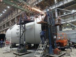 With a record diameter: 51E03 condenser installed for the largest producer of gas sulfur in Russia