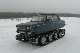 «Танк» из гаража: вездеход из «шестёрки» на гусеницах выставили на продажу