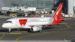 SSJ-100 Red Wings сел в Казани из-за проблемы с шасси