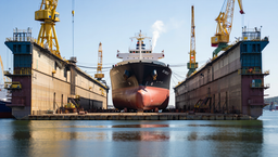 Composite floating dock put up for auction in St. Petersburg almost at scrap price