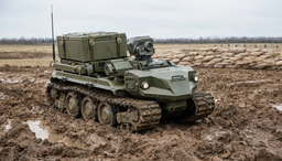 El robot terrestre "Katyusha" para zapadores se mostró por primera vez en "Flot-2026"
