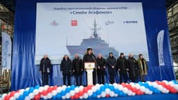 Средне-Невский завод ОСК закладывает 12-й тральщик проекта «Александрит»