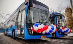 KAMAZ-6282 "These are electric buses" from Moscow now run in Volgodonsk as well