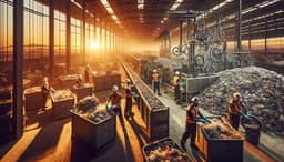 Russian company "RT-Invest" turned tons of garbage into bicycles and textbooks