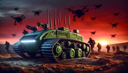 В России разработали гусеничного робота для защиты от FPV-дронов