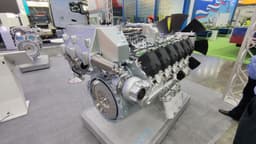 A Quarter More Powerful: New 12-Cylinder YMZ-855 Diesel Engine Showcased in Moscow