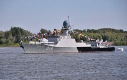  Корабль «Волгодонск» провёл стрельбы в Каспийском море