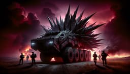 Смертельный дикобраз: на передовой заметили диковинный БТР с шипами