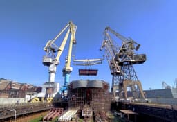 Новый атомный ледокол «Чукотка» получил блок защитной оболочки центрального отсека