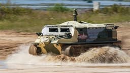 Plastun-SN Reconnaissance All-Terrain Vehicle Taught to Fight Drones