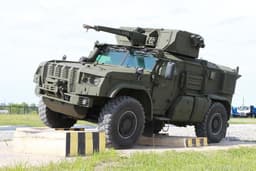 The most heavily armed armored car: the latest "Typhoon-VDV" with a 2A42 gun and "barbecue grill" spotted at the front