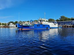 На Неве успешно испытали новое головное судно проекта 3050.1А «Казарка»