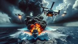 Российские боевые вертолеты превратились в матки дронов для уничтожения катеров-камикадзе в Черном море