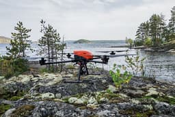 Почти 500 га за три дня: в Карелии беспилотники изучают нацпарк «Ладожские шхеры»