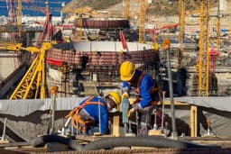 Rosatom concreted the dome of the reactor compartment at the first power unit of the Akkuyu NPP