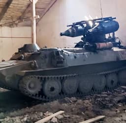 Legendary MT-LB "motolyga" crossed with UB-32 rocket launcher: a hot tracked item