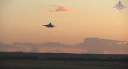 Spectacular footage of Su-34NVO fighter jets employing FAB-500M-62 high-explosive bombs with UMPC at a distance of 55 km