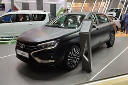 New Matte-Finished Lada Aura Showcased in Moscow