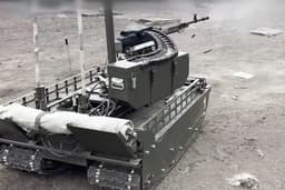 Как Колобок: новейший российский робот «Курьер» легко прошёл минные заслоны