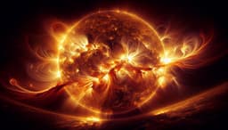 Мощнейшая вспышка произошла на Солнце