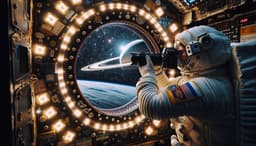 Уникальное космическое зрелище — сближение Луны и Сатурна показали с МКС