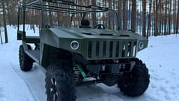 The newest all-terrain vehicle "Mongoose" based on "Sobol" was developed by Bauman students