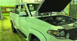 Уникальные кадры нового пикапа УАЗ: с дизелем и механической коробкой JAC