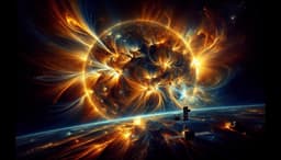 Вспышка предпоследнего класса мощности произошла на Солнце в понедельник утром