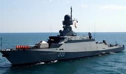 Ракетный корабль «Град» совершил пуски «Калибра» и артиллерией уничтожил цели на Балтике