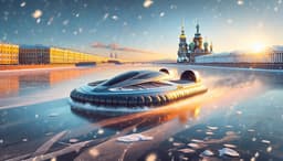 Зимние экскурсии на судах на воздушной подушке запустили в Санкт-Петербурге