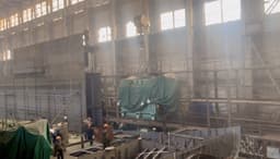 На «Окской судоверфи» завершена установка главного двигателя на арктическое судно RSD59ARC