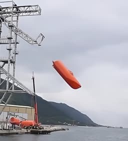 OSK-produced lifeboat breaks world record for highest freefall